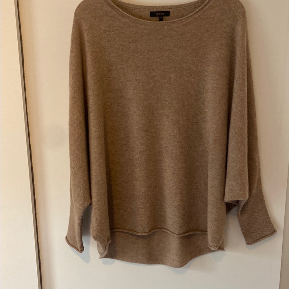Quince oatmeal batwing sweater